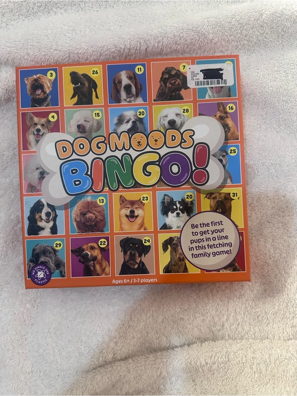 Bingo! Family Dog Game - Colorful Orange Box